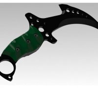 STL file Krauser Knife Residual Evil 4 Remake 🔪・3D print model