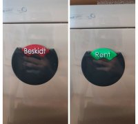 Dishwasher dirty clean magnet by dmnkho - MakerWorld