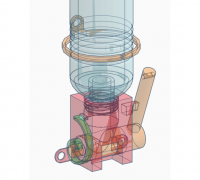 PET bottle automatic dosing dispenser by sbuerger, Download free STL model