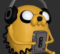 Free STL file Jake the dog Keychain・3D print design to download