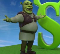 STL file donkey shrek 👽・3D printer model to download・Cults