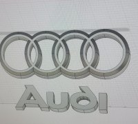 Free STL file logo de Audi 🚗・3D printable model to download・Cults