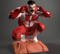 STL file Omni Man (Invincible) + Bust 👨・Model to download and 3D  print・Cults