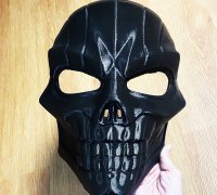 Black Mask Full Helmet Arkham Origins Birds of Prey Metallic Black