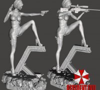 3D file Residual Evil 4 Remake - Ada Wong ☂️・3D printing template to  download・Cults