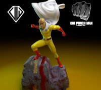 STL file KING Bust - One Punch Man FanArt・3D printing template to  download・Cults