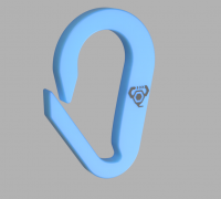 Simple Carabiner Clips - Style them your way! by GlennovitS 3D, Download  free STL model