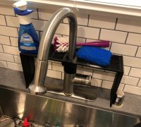 STL file Faucet Shelf Kitchen Utensils Sink Storage Rack 🔪・3D