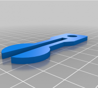 3D printed Aldi Shopping Cart Key Aldi Hack Defeat No quarter Tool Quarter Size 