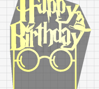 Harry Potter Happy Birthday 100 Stencil
