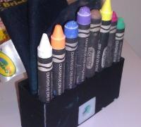 STL file crayola 100 organizer 💯・3D printing model to download