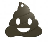 Free OBJ file Caca - emoji - shit - popo 💩・3D printable model to