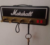 STL file Marshall Plexy keychain Holder 🗝️・3D print design to