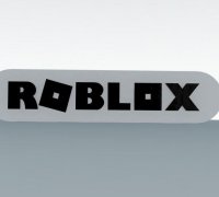 3D Printable Roblox Sign Dual Extruder by Mikey