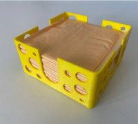 Cheese Slice Container for Fridge by TimW, Download free STL model