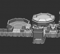 Free STL file 40k terrain: 2 floors with extended roof 👽・3D