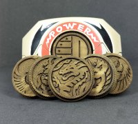3D Printed Pink Turbo Ranger Legacy Power Coin Prop