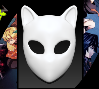 Kitsune Fox Mask Sabito Ghost Demon Killer Training Anime Manga