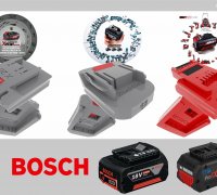 STL file Bosch 4All about Bosch pro 18V Adapter 🧑‍🔧・3D print object to  download・Cults