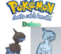 STL file Pokemon - Deino with 2 different poses 🐉・3D print model to  download・Cults