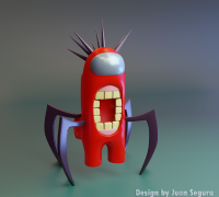 Among US Imposter Alien - 3D model by thecreatorx3d on Thangs