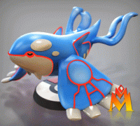 Pokémon Kyogre - Pokémon Lendário Kyogre - impressão 3D - Hobbies e  coleções - Vila Velha, Fortaleza 1187298480