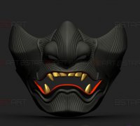 STL file Black Cat Mask 🐱・3D printer design to download・Cults
