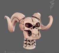 Protège Réservoir Moto 3D Skull Devil Noir KT8020K Keiti® Résine inaltérable