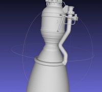 Rocket Thruster Engine - 3D Model by demmordor