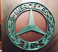 Mercedes Logo by David S, Download free STL model