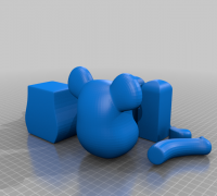 OBJ file Kaws Half edit for printing Bearbrick mashup supreme・3D