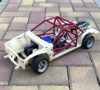 10th scale RC Drift Car Body Accessories Exhaust pack 3D model 3D printable
