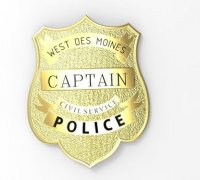 Security Officer Badge 3D model 3D printable