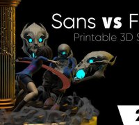 3D file Sans  Undertale. ♂️・3D printer model to download・Cults