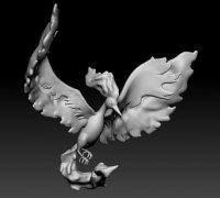 STL file Galarian Moltres Pokemon Figure 🐉・3D print design to  download・Cults