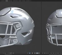 Football Helmet Riddell SpeedFlex Squeezed 3D Model $179 - .obj
