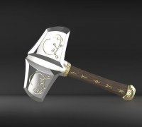 STL file Mjolnir GOD OF WAR: Ragnarok Life Size 🎲・3D printing