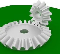 Fully Functional 3D-Printed Bevel Gear Drive Model 