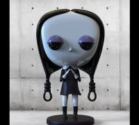 STL file Wednesday Addams Full Body 🧛・Model to download and 3D