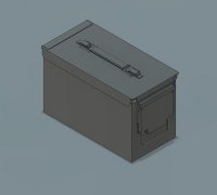 3D file Ammo boxes .50cal + 5,56mm NATO - 1/35 1/72 🪖・3D printer