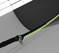STL file overwatch_genji's Dragonblade 🗡️・Model to download and