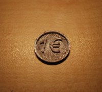 1 euro coin Modèle 3D