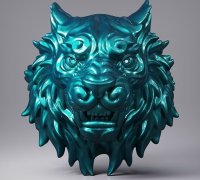 Tiger head free 3d model - download stl file