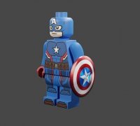 Lego Captain America modèle 3D $39 - .max .obj .3ds - Free3D