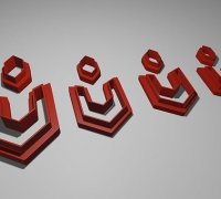 3D Printed Cortador de arcilla polimerica- pendientes by