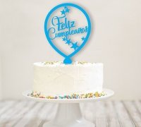 Archivo STL Silueta de chica de feliz 18º cumpleaños para la tarta  🖼️・Objeto imprimible en 3D para descargar・Cults