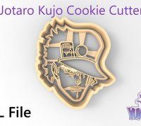 STL file JoJo's Bizarre Adventure - Jotaro Kujo 3D Plaque with