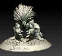 Blanka - Street fighter Stylised figure 3D model 3D printable