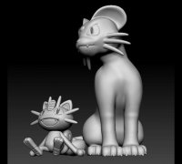 3D Print & paint Meowth air balloon pokemon #3dprinting #3dprint