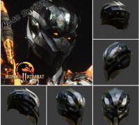 STL file Noob saibot mask mortal combat 🦸・Design to download and